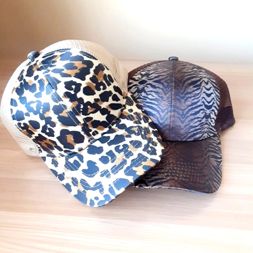 Ponytail hat bundle for women